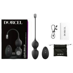 Dorcel Love Balls - magnetyczne duo kulek gejszy (czarne)