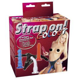 You2Toys - Zestaw dildo do przypinania! - kolorowy