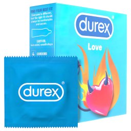Durex Love - Prezerwatywy Close Fit (4 szt.)