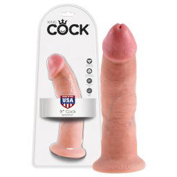 King Cock 9 - naturalny realistyczny dildo z przyssawką (23 cm)
