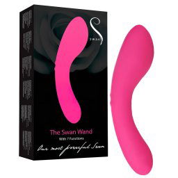 The Swan Wand - akumulatorowy różowy wibrator-masażer