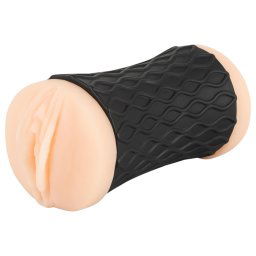 Nature Skin - pochwa i anusiak masturbator (naturalny-czarny)