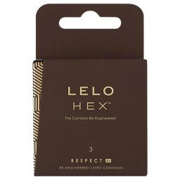 LELO Hex Respect XL - luksusowe prezerwatywy (3 sztuki)
