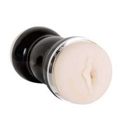 You2Toys - masturbator dwustronny - pochwa i anus - czarny