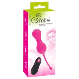 SMILE Love Balls - akumulatorowe, radiowe jajko wibrujące (różowe)