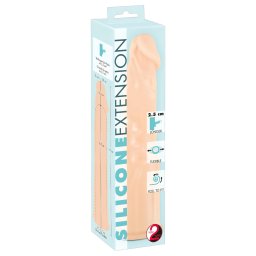 You2Toys - Silikonowy przedłużacz penisa (naturalny) - 19 cm