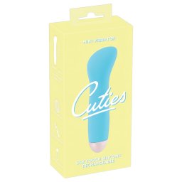 Cuties Mini Blue - akumulatorowy, G-punkt wibrator (turkusowy)