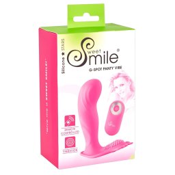SMILE G-Spot Panty - akumulatorowy, radiowy vibrator do majtek (różowy)