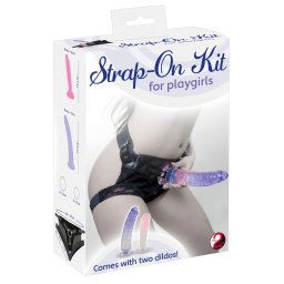 You2Toys - Zestaw strap-on z 2 dildami