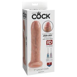 King Cock 7 - realistyczny dildo (18cm) - naturalny