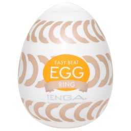TENGA Egg Ring - masturbator jajko - elastyczny żebrowany - 1 sztuka
