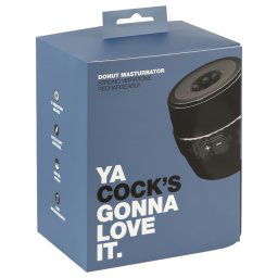 Ya Cock's Donut - akumulatorowy, wodoodporny męski masturbator (czarny)