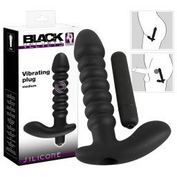 Rowkowy wibrator Black Velvet - średni (czarny)
