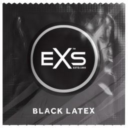 EXS Black - czarna lateksowa prezerwatywa (12 szt.)