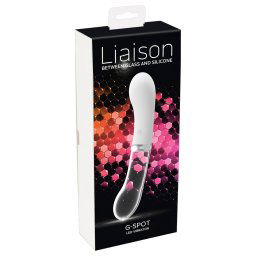 You2toys Liaison - silikon-szkło LED wibrator (przezroczysty-biały)