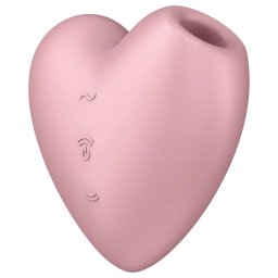 Satisfyer Cutie Heart - masażer łechtaczki pulsacyjny ładowany USB - różowy
