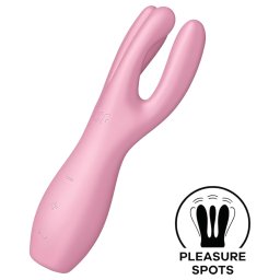 Satisfyer Threesome 3 - wibrator łechtaczkowy bezprzewodowy - różowy