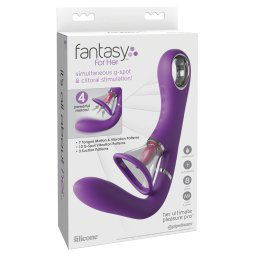 Fantasy For Her - Wibrator G-punktu i łechtaczki z 4 silnikami (fioletowy)