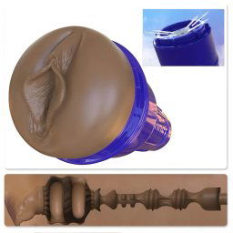 Fleshlight Boost Bang - realistyczna sztuczna pochwa (brązowa)