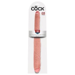 King Cock 16 Tapered - realistyczny podwójny dildo (41cm) - naturalny