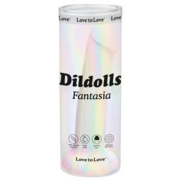 Dildolls Fantasia - silikonowe dildo z przyssawką (pasiasty)