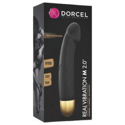 Dorcel Real Vibration M 2.0 - akumulatorowy wibrator (czarno-złoty)