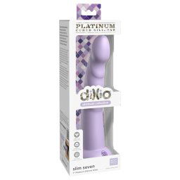 Dillio Slim Seven - fioletowe dildo z przyssawką (20cm)