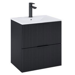 Roca Reef szafka 59x45x63 CZARNY MAT A857954532
