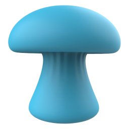 Magic Mushroom - akumulatorowy masażer twarzy (niebieski)