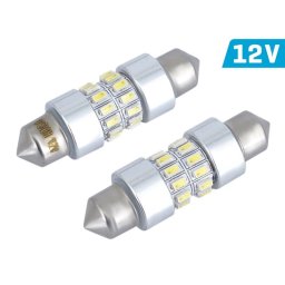 Żarówka VISION Festoon SV8.5 39mm 12V 24x 3014 SMD LED, CANBUS, biała, 2 szt.