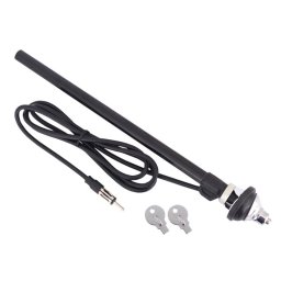 Antena teleskopowa, chrom, przewód 80 cm