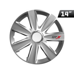 Kołpak GTX carbon / silver 14``, 1 szt.