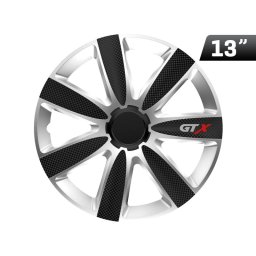 Kołpak GTX carbon black / silver 13``, 1 szt.