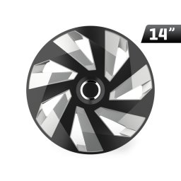 Kołpak Vector RC black / silver 14``, 1 szt.