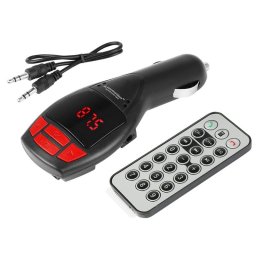 Transmiter FM LCD MP3, slot SD/MMC, Bluetooth + A2DP, USB 1A