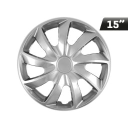 Kołpaki QUAD silver 15", 4 szt.