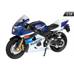 Model 1:18, SUZUKI GSX-R750, granatowo-biały (M144SGR75GB)