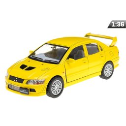 Model 1:36, Mitsubishi Lancer Evolution VII, żółty (A11760Z)