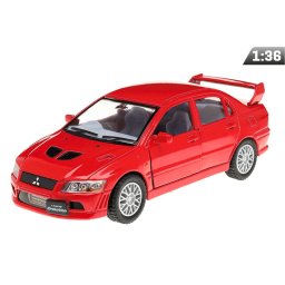 Model 1:36, Mitsubishi Lancer EvolutionVII, czerwony (A11760C)