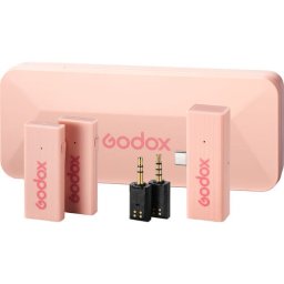 Zestaw mikrofonowy Godox 2,4 GHz MoveLink Mini UC Kit 2 (różowy)