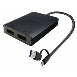 i-tec Adapter Video USB-A/USB-C Dual 4K/60 Hz DisplayPort