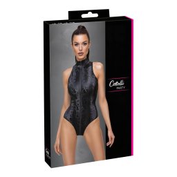 Cottelli - body damskie - wzór węża - czarny - M