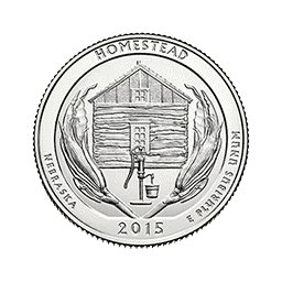 25 Centów 2015 - Homestead National Monument of America - Nebraska (P)