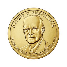1 dolar 2015 - Dwight D. Eisenhower (P)