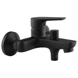 Aqualine Lotta - Bateria wannowa, czarny mat LT610B