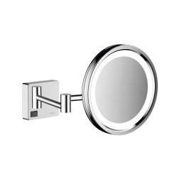 Hansgrohe AddStoris - Lusterko kosmetyczne naścienne z oświetleniem LED, chrom 41790000