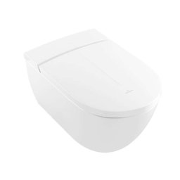 Villeroy & Boch ViClean - Bidet elektroniczny z ceramiką, bez kołnierza, CeramicPlus, SoftClosing, biel alpejska V0E100R1