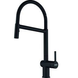Franke Active - Bateria zlewozmywakowa FN 3407.901, z elastycznym ramieniem, czarna matowa 115.0653.409