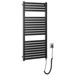 Aqualine Ogrzewanie - Element grzejny Tondi-E 45x97 cm, 300 W, czarny mat DE456T