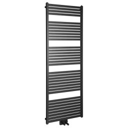 Aqualine - Element grzejny Tondi 60x169 cm, podłączenie centralne, czarny mat DT496T